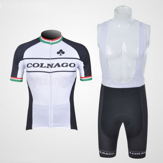 2011 Maillot Colnago Tirantes Mangas Cortas Negro Y Blanco